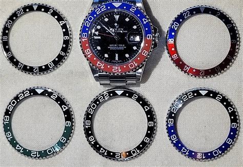 aftermarket rolex bezel and insert gmt ii|Rolex gmt bezel replacement.